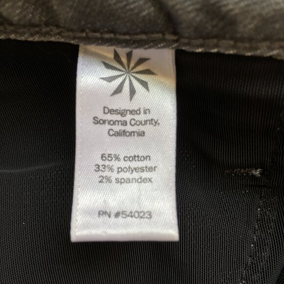 ATHLETA Gray 5 Pocket Logo Hardware Jeans - Picture 3 of 8